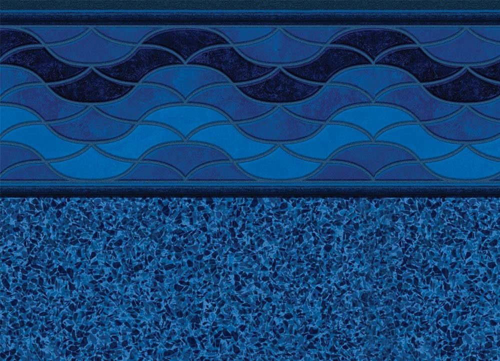 Corolla / Stardust Blue vinyl pool liner pattern