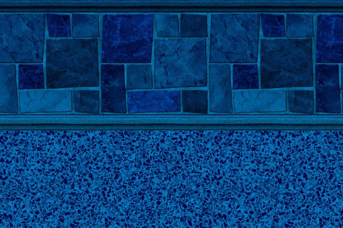Courtstone Blue / Stardust Blue vinyl pool liner pattern