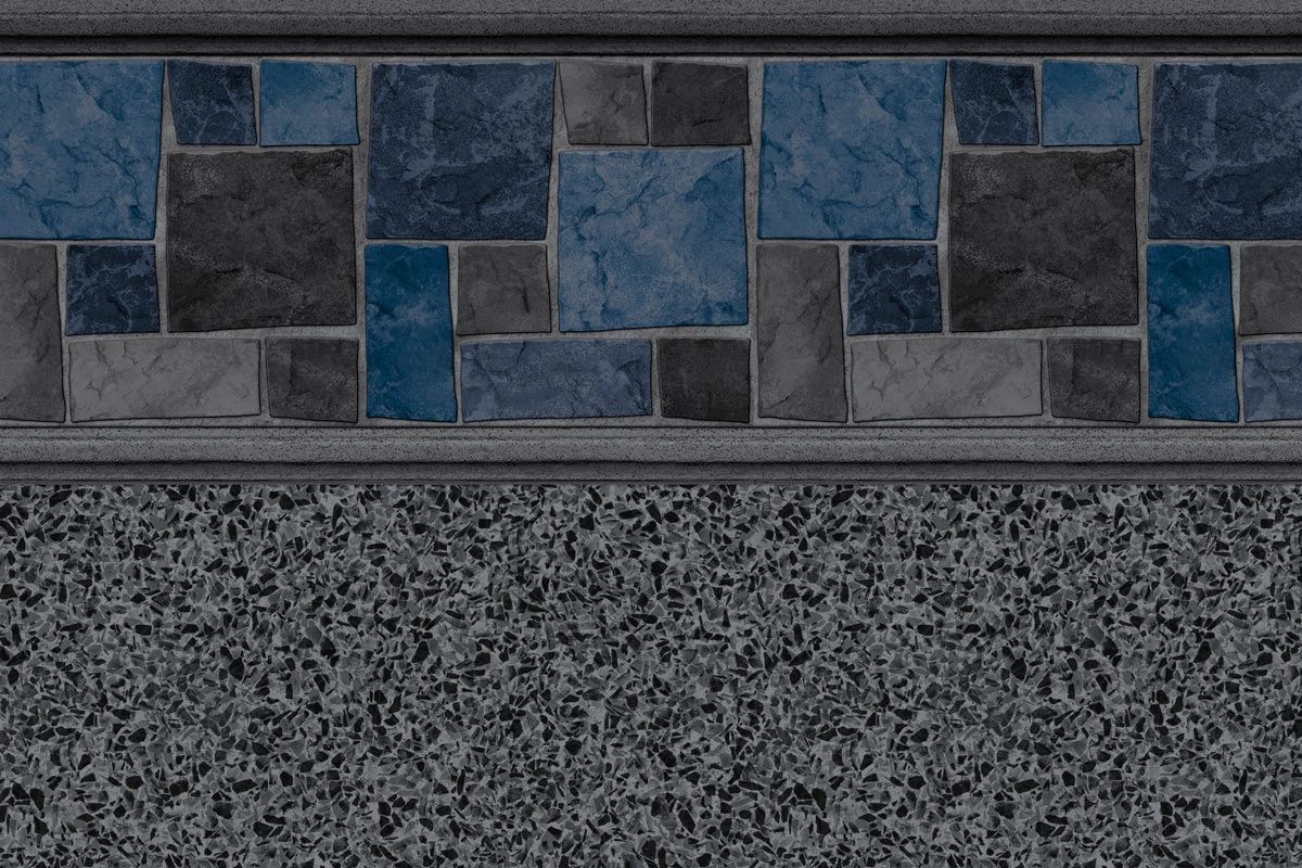 Courtstone Grey / Stardust Grey vinyl pool liner pattern