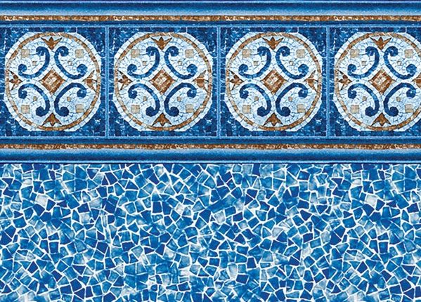 Hampton / Seaglass vinyl pool liner pattern