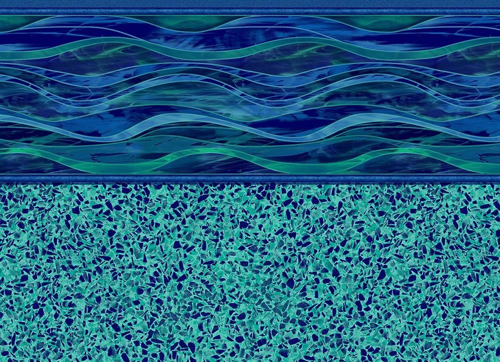 Island Wave / Terrazzo Caribbean vinyl pool liner pattern