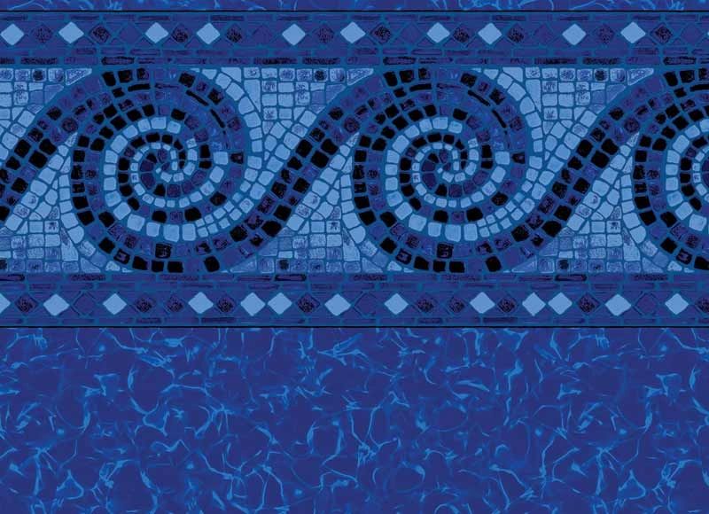 Terrazzo / Electric Aquarius vinyl pool liner pattern